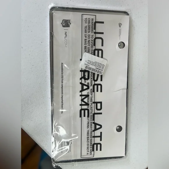 NWT NFL San Francisco 49ers Football license plate frame Metal Graphics - Picture 3 of 8